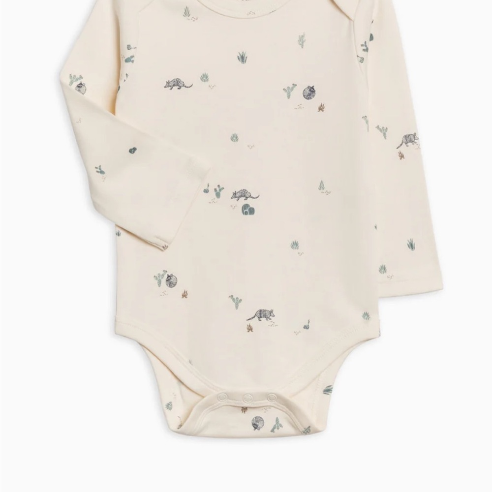 Colored Organics River Bodysuit in Armadillo/Navy+Teal